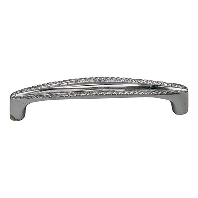 Antique Hardware 4 Inch Overall (3 3/4 Inch c-c) Solid Brass Georgian Roped Style Pull CABINET PULL