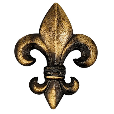 Antique Hardware 2 5/8 Inch Large Oversized Antique Fleur de Lis Cabinet & Furniture Knob (Several Finishes Available) CABINET KNOB