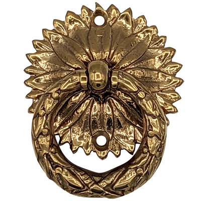Antique Hardware 2 Inch Solid Brass Radiant Leaves Ring Pull RING PULL