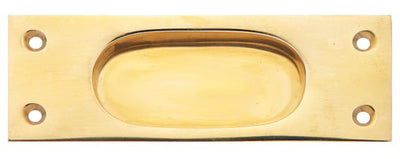 Antique Hardware 5 Inch Solid Brass Traditional Style Rectangular Pocket Door (Several Finishes Available) WINDOW PULL POCKET