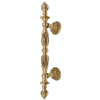 ##Antique Hardware## 8 Inch (4 1/2 Inch C-C) Solid Brass French Empire Door Pull