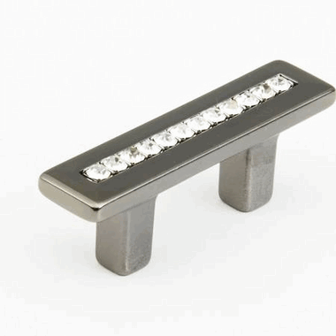 Antique Hardware 2 1/2 Inch (1 1/4 Inch c-c) Skyevale Cabinet Pull with Crystals CABINET PULL