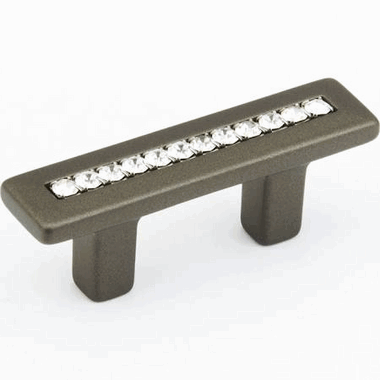 Antique Hardware 2 1/2 Inch (1 1/4 Inch c-c) Skyevale Cabinet Pull with Crystals CABINET PULL
