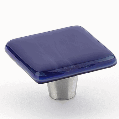 ##Antique Hardware## 1 1/2 Inch Designer Square Traditional Glass Cabinet & Furniture Knobs