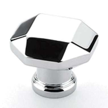 ##Antique Hardware## 1 1/4 Inch Faceted Menlo Park Cabinet & Furniture Knob