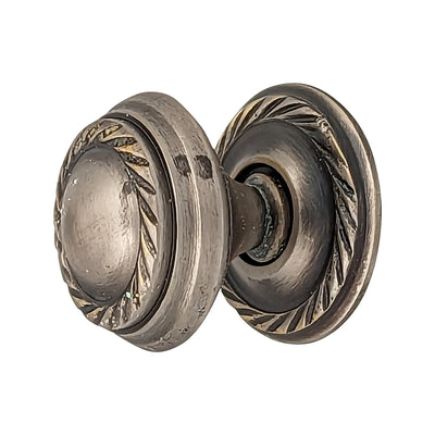 Antique Hardware 1 Inch Solid Brass Georgian Roped Round Cabinet & Furniture Knob CABINET KNOB