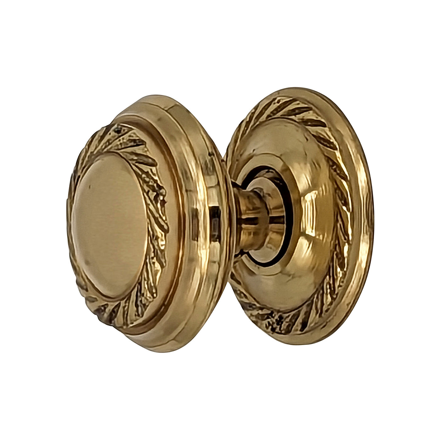 Antique Hardware 1 Inch Solid Brass Georgian Roped Round Cabinet & Furniture Knob CABINET KNOB