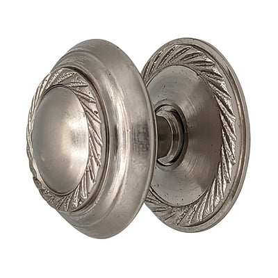 Antique Hardware 1 1/2 Inch Georgian Roped Cabinet Knob with Backplate (Several Finishes Available) CABINET KNOB