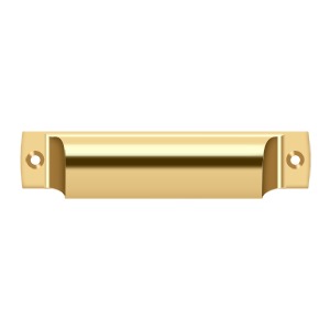 Antique Hardware 4 Inch Solid Brass Rectangular Shell Cabinet & Furniture Cup Pull (Several Finishes Available) CABINET PULL