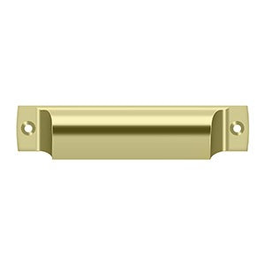 Antique Hardware 4 Inch Solid Brass Rectangular Shell Cabinet & Furniture Cup Pull (Several Finishes Available) CABINET PULL