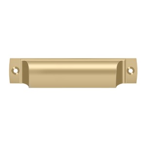 Antique Hardware 4 Inch Solid Brass Rectangular Shell Cabinet & Furniture Cup Pull (Several Finishes Available) CABINET PULL