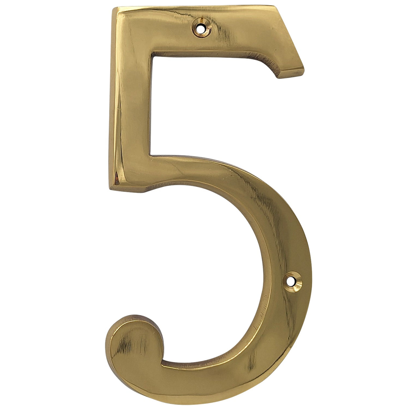 Antique Hardware 6 Inch Tall House Number 5 ADDRESS PLAQUE