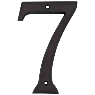 Antique Hardware 6 Inch Tall House Number 7 ADDRESS PLAQUE