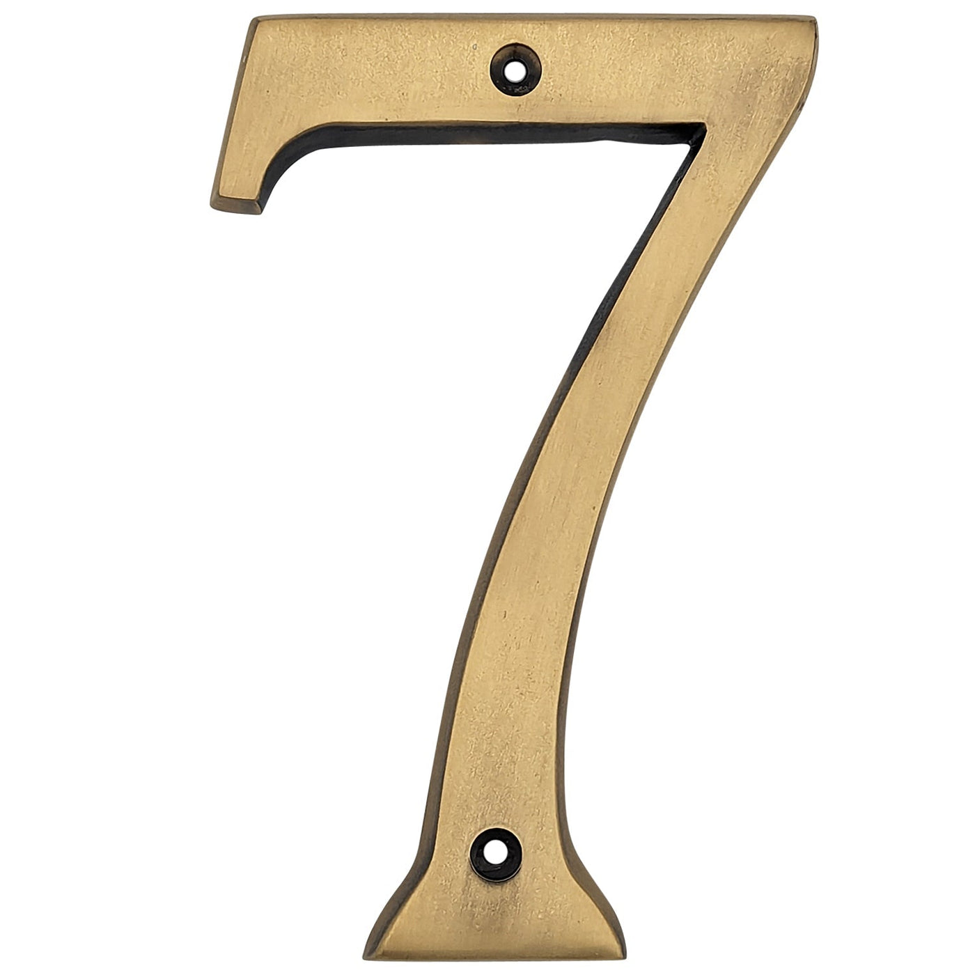 Antique Hardware 6 Inch Tall House Number 7 ADDRESS PLAQUE