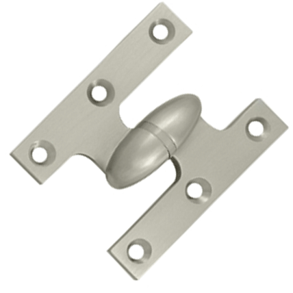 Antique Hardware 2 1/2 Inch x 2 Inch Solid Brass Olive Knuckle Hinge HINGE