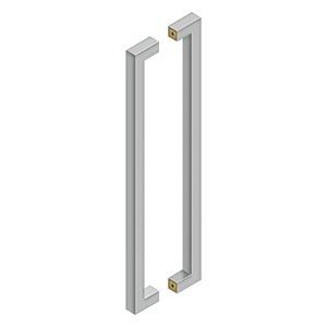 Antique Hardware 24 Inch Stainless Steel Contemporary Pulls (Back to Back) Home & Garden
