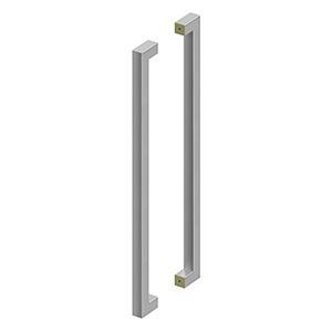 Antique Hardware 36 Inch Extra Large Stainless Steel Contemporary Pulls (Back to Back) Cabinet Knobs & Handles