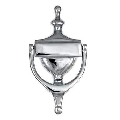 Antique Hardware 7 Inch (6 1/4 Inch c-c) Heritage Style Door Knocker (Polished Chrome Finish) Door Knockers