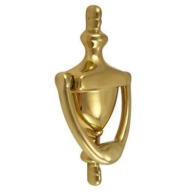Antique Hardware 5 7/8 Inch (4 Inch c-c) Solid Brass Traditional Door Knocker (Polished Brass Finish) lowes door knockers