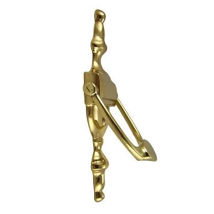 Antique Hardware 6 Inch (3 3/4 Inch c-c) Solid Brass Traditional Door Knocker (Polished Brass Finish) Door Knockers