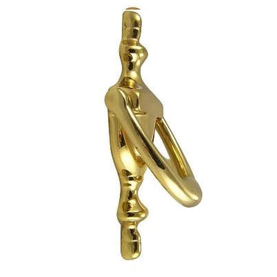 Antique Hardware 5 7/8 Inch (4 Inch c-c) Solid Brass Traditional Door Knocker (Polished Brass Finish) lowes door knockers