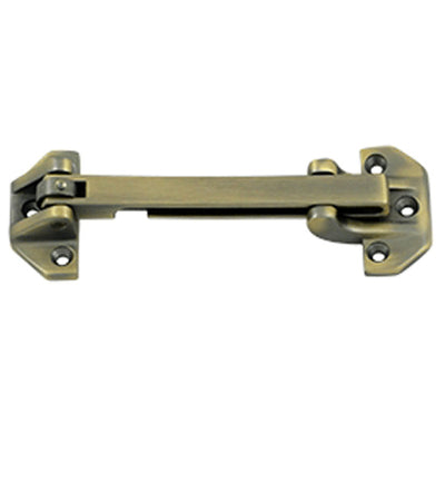 Antique Hardware Door Guards, Security, Solid Brass 6 3/4 Inch Door Guard CHAIN-LOCK