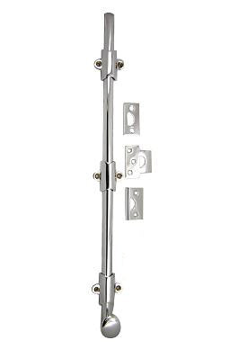 ##Antique Hardware## 18 Inch Solid Brass Surface Bolt