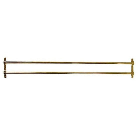 ##Antique Hardware## 36 Inch Solid Brass Double Push Bar (Several Finishes Available)