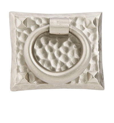 Antique Hardware Emtek Arts & Crafts 1 3/4 Inch Solid Brass Hammered Ring Pull ARTS AND CRAFTS KNOBS AND PULLS