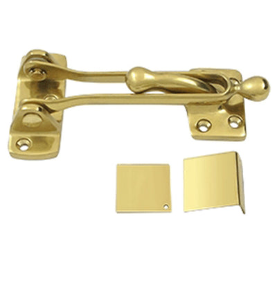 Antique Hardware Door Guards Security Solid Brass 5 Inch Door Guard CHAIN-LOCK