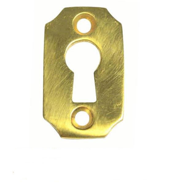 Antique Hardware 1 1/2 Inch Solid Brass Small Escutcheon Keyhole Plate KEYHOLE COVER