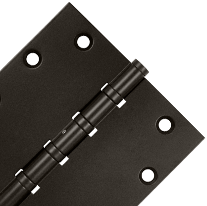 Antique Hardware 5 Inch X 5 Inch Solid Brass Non-Removable Pin Square Hinge HINGE