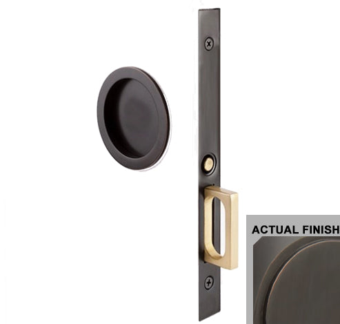 Antique Hardware Emtek Round Brass Mortise Pocket Door (Several Finishes Available) POCKET DOOR