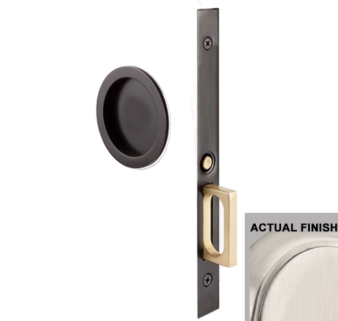 Antique Hardware Emtek Round Brass Mortise Pocket Door (Several Finishes Available) POCKET DOOR