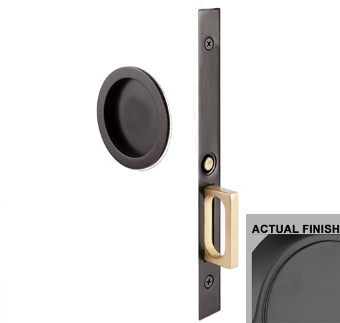 Antique Hardware Emtek Round Brass Mortise Pocket Door (Several Finishes Available) POCKET DOOR