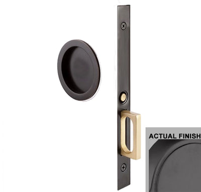 Antique Hardware Emtek Round Brass Mortise Pocket Door (Several Finishes Available) POCKET DOOR
