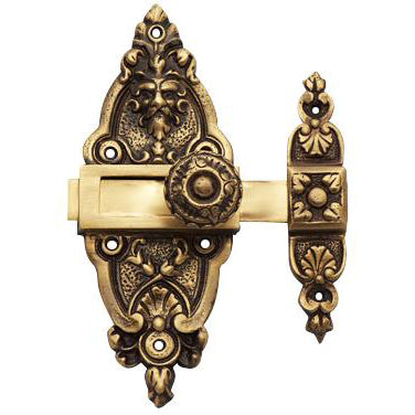 Antique Hardware 5 1/2 Gargoyle French Door or Cabinet Slide Bolt Latch (Several Finishes Available) CABINET LATCH