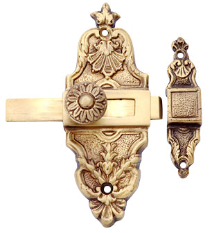 Antique Hardware 4 5/8 Inch Tall French Door or Cabinet Slide Bolt Latch (Several Finishes Available) ANTIQUE CABINET LATCHES