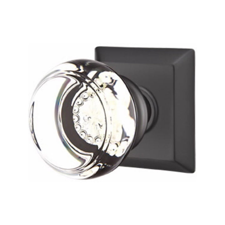 Antique Hardware Emtek Georgetown Crystal Doorknob Set with Quincy Rosette Emtek Glass Crystal Georgetown Door Knob