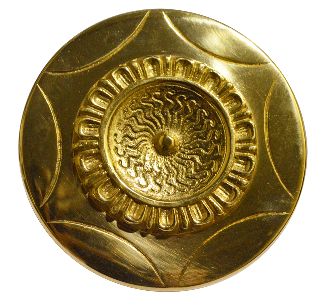 Antique Hardware 3 1/4 Inch Sundial French Window Knob KNOB