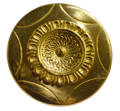 Antique Hardware 3 1/4 Inch Sundial French Window Knob KNOB