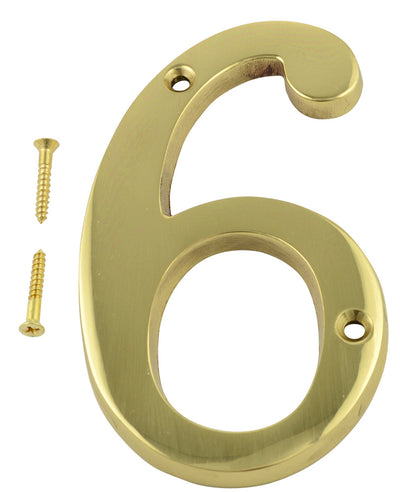 Antique Hardware 4 Inch Tall House Number 6 or 9 ADDRESS PLAQUE