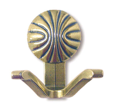 Antique Hardware Dual Coat Hook: Shell Shape HOOK