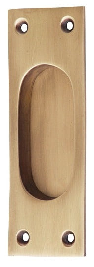 Antique Hardware 5 Inch Solid Brass Traditional Style Rectangular Pocket Door (Several Finishes Available) WINDOW PULL POCKET