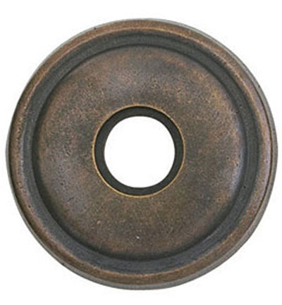 Antique Hardware 2 5/8 Inch Solid Brass Lost Wax Doorbell Button with Round Rosette Door Bells & Chimes