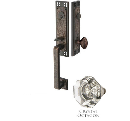 ##Antique Hardware## Arts & Crafts Style Tubular Latch Entryway Set