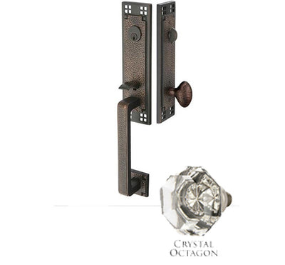 ##Antique Hardware## Arts & Crafts Style Tubular Latch Entryway Set