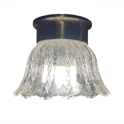 Antique Hardware Clear Glass Shade Overhead Ceiling Light Fixture (Antique Brass Finish) OVERHEAD LIGHT