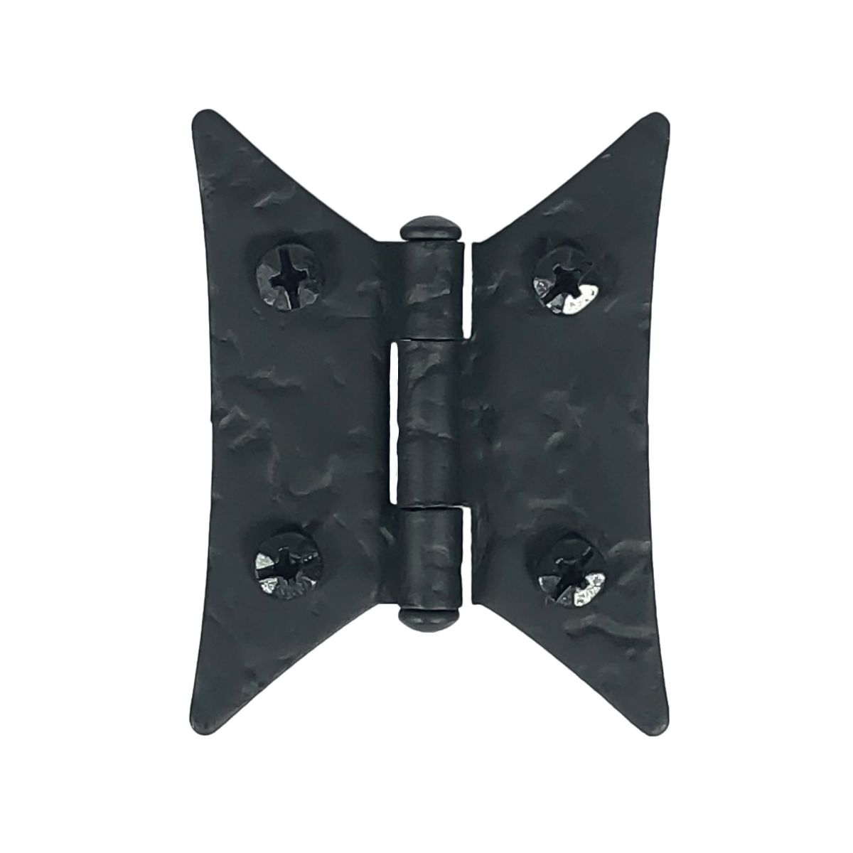 Antique Hardware Cast Iron Hinges: Pair of Black Matte Iron Butterfly Hinges HINGE