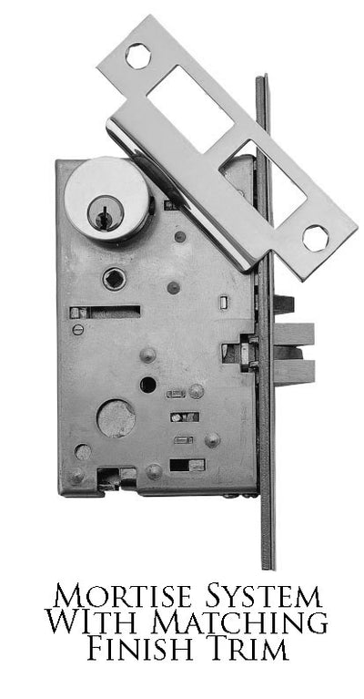 ##Antique Hardware## Solid Brass Regency Style Mortise Entryway Set